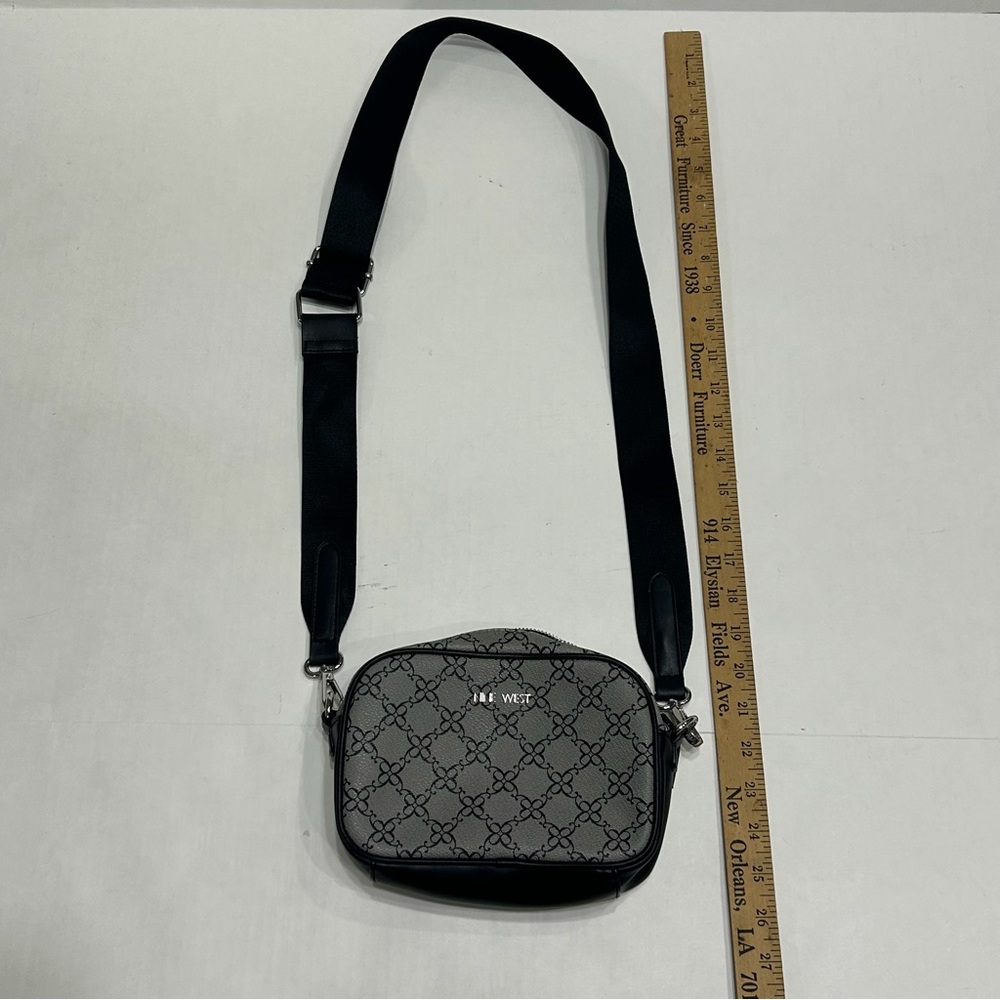 Nine West Black and Gray Crossbody Bag
